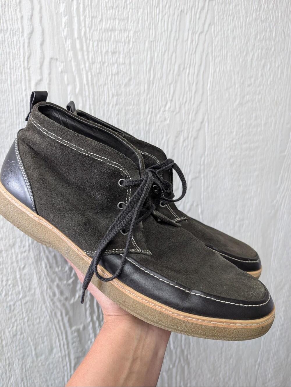 Stacy Adams Dynamo Brown Suede Ankle Lace Up Boots Men's Size 13